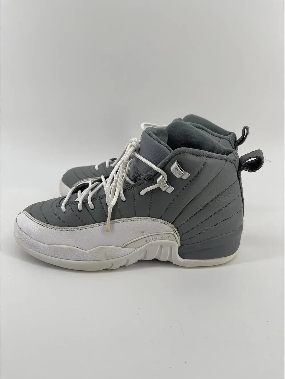 Air Jordan 12 Retro GS Stealth 153265-015 Size 6.5y / Womens Size 37.5 Shoes